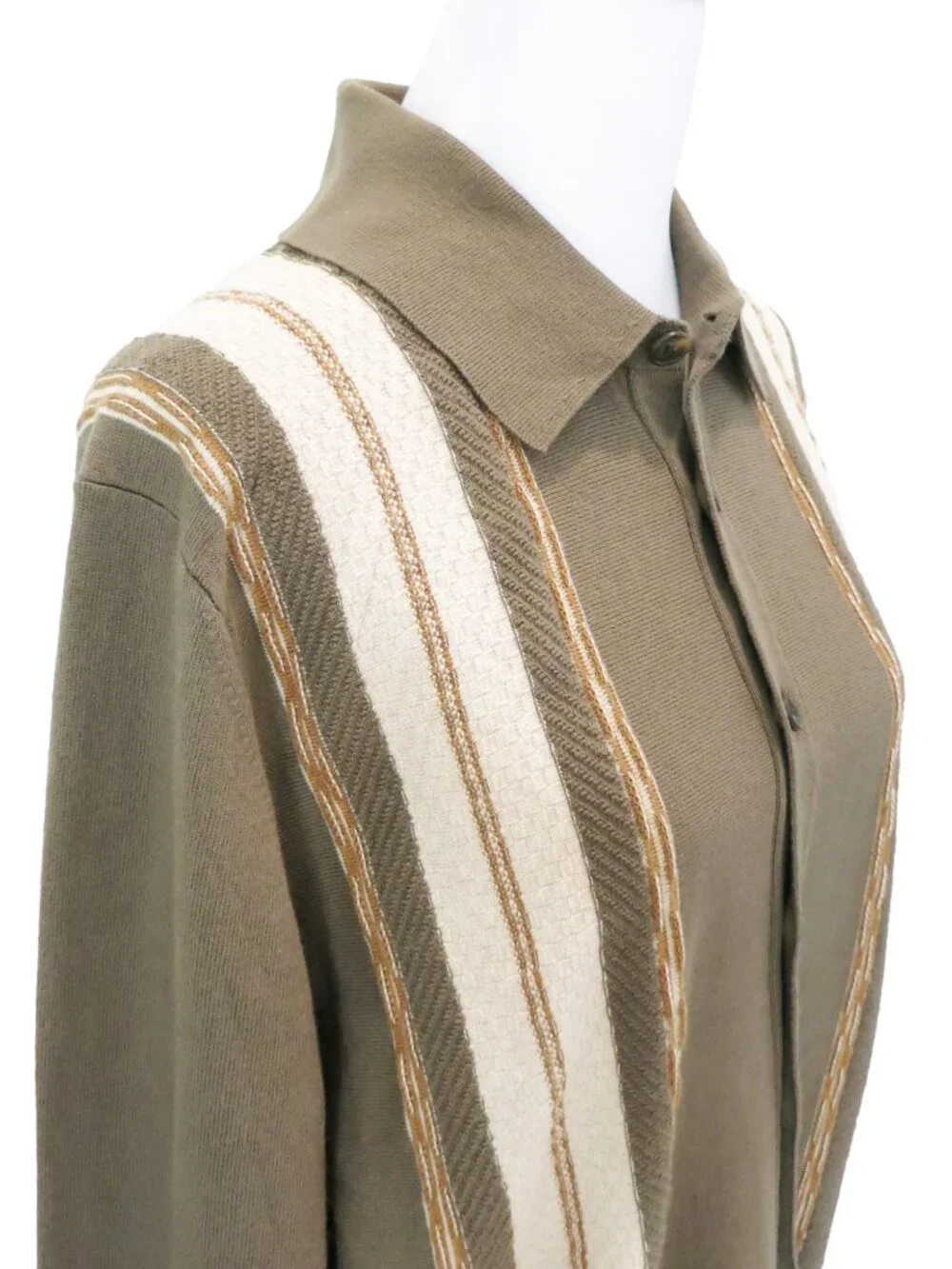 GUEST IN RESIDENCE Unisex Green Cotton BAJA PLAZA Knit Sweater Shirt Cardigan M - Picture 6 of 9